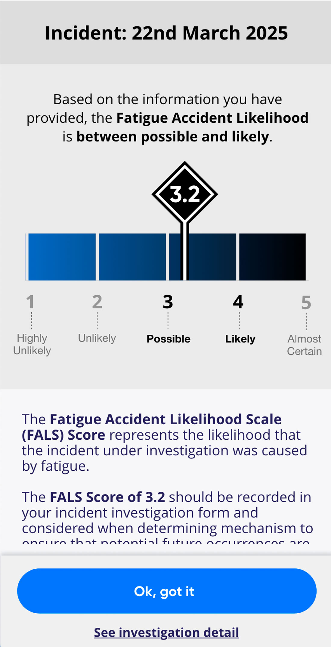 Was It Fatigue? app